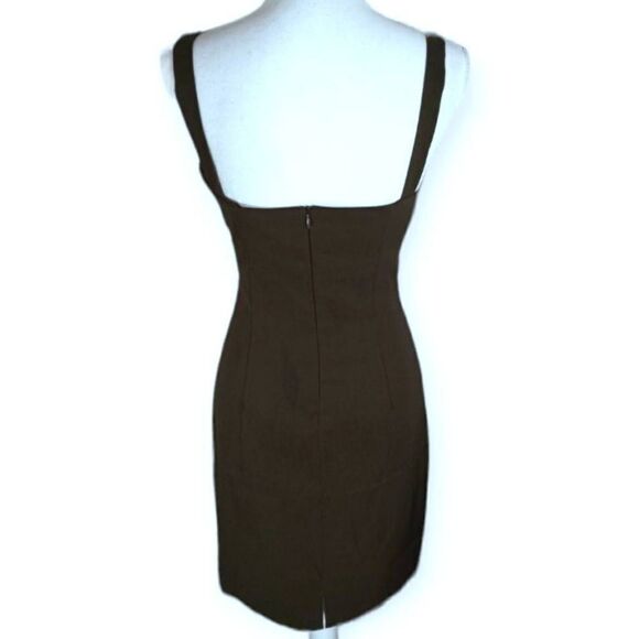 ARMY GREEN DRESS SZ.9/10 EUC. - Picture 5 of 6